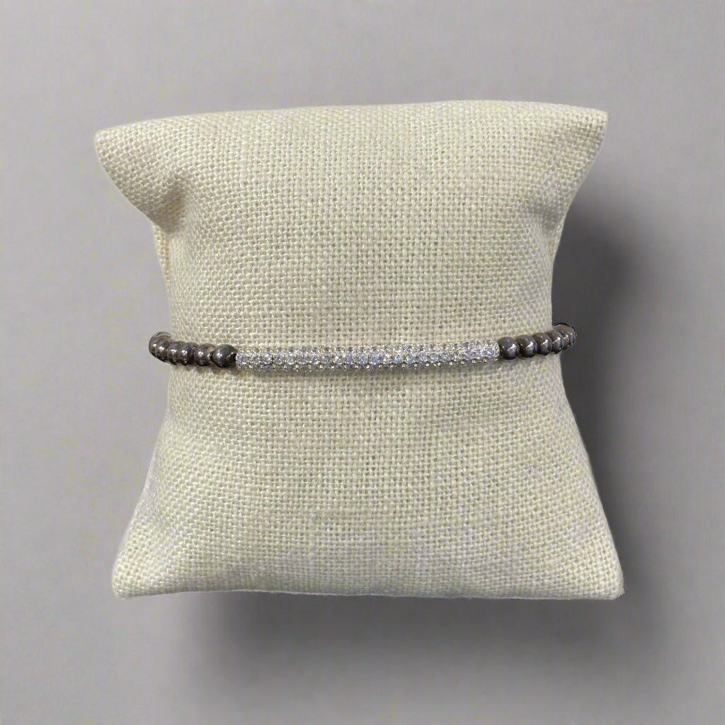 CZ PAVE BAR BRACELET