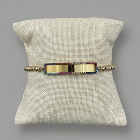 MULTICOLOR PLATE BRACELET