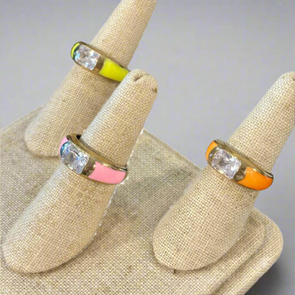 ENAMEL RINGS