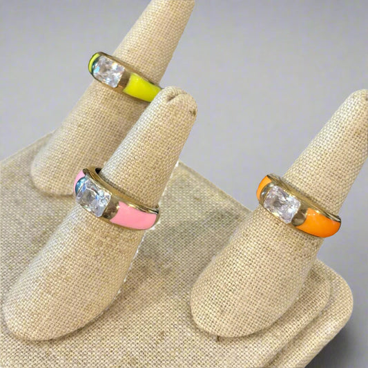 ENAMEL RINGS