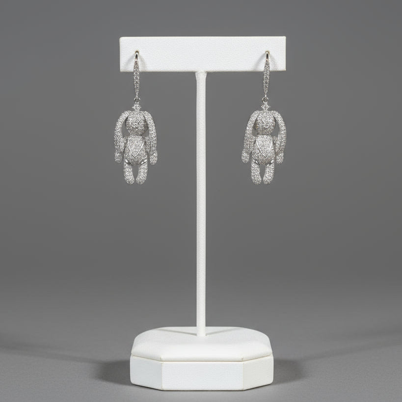 PAVE RABBIT EARRINGS