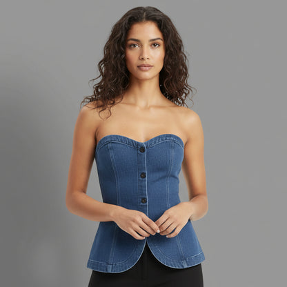 BENJI STRAPLESS WAIST COAT