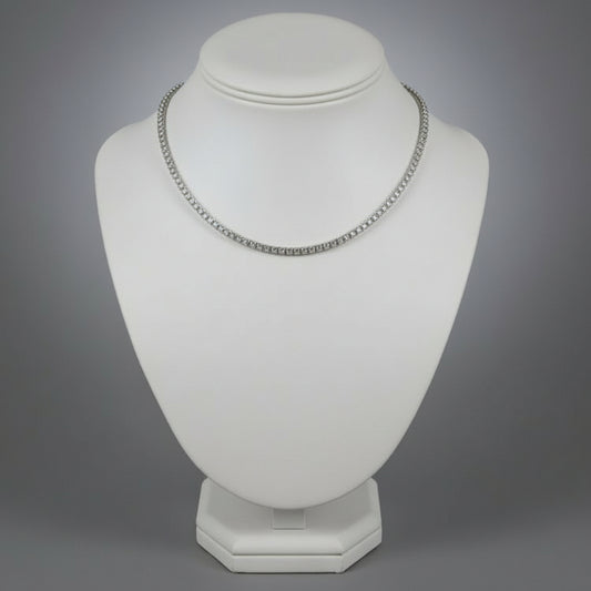 MEDIUM CZ DIAMOND TENNIS NECKLACE