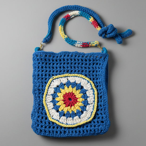 HANDMADE GRANNY SQUARE BAG