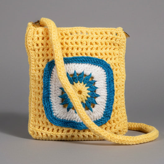 HANDMADE GRANNY SQUARE BAG