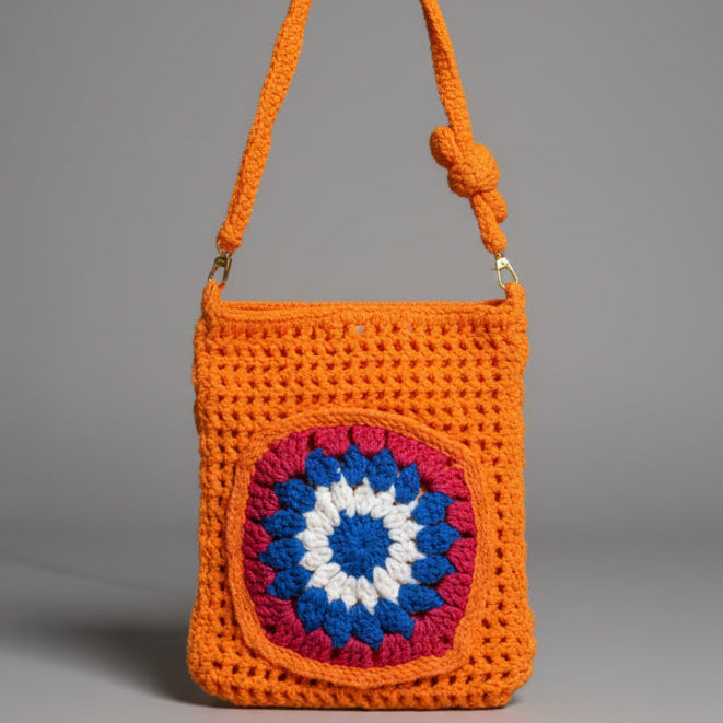 HANDMADE GRANNY SQUARE BAG