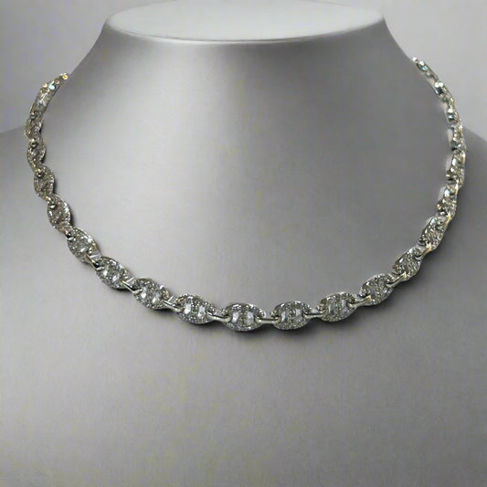 GG LINK SILVER CHOKER