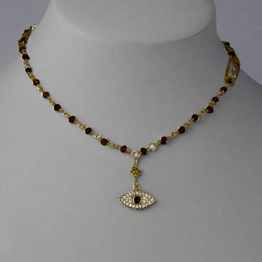 DOVE HANDWIRED EVIL EYE KABALA