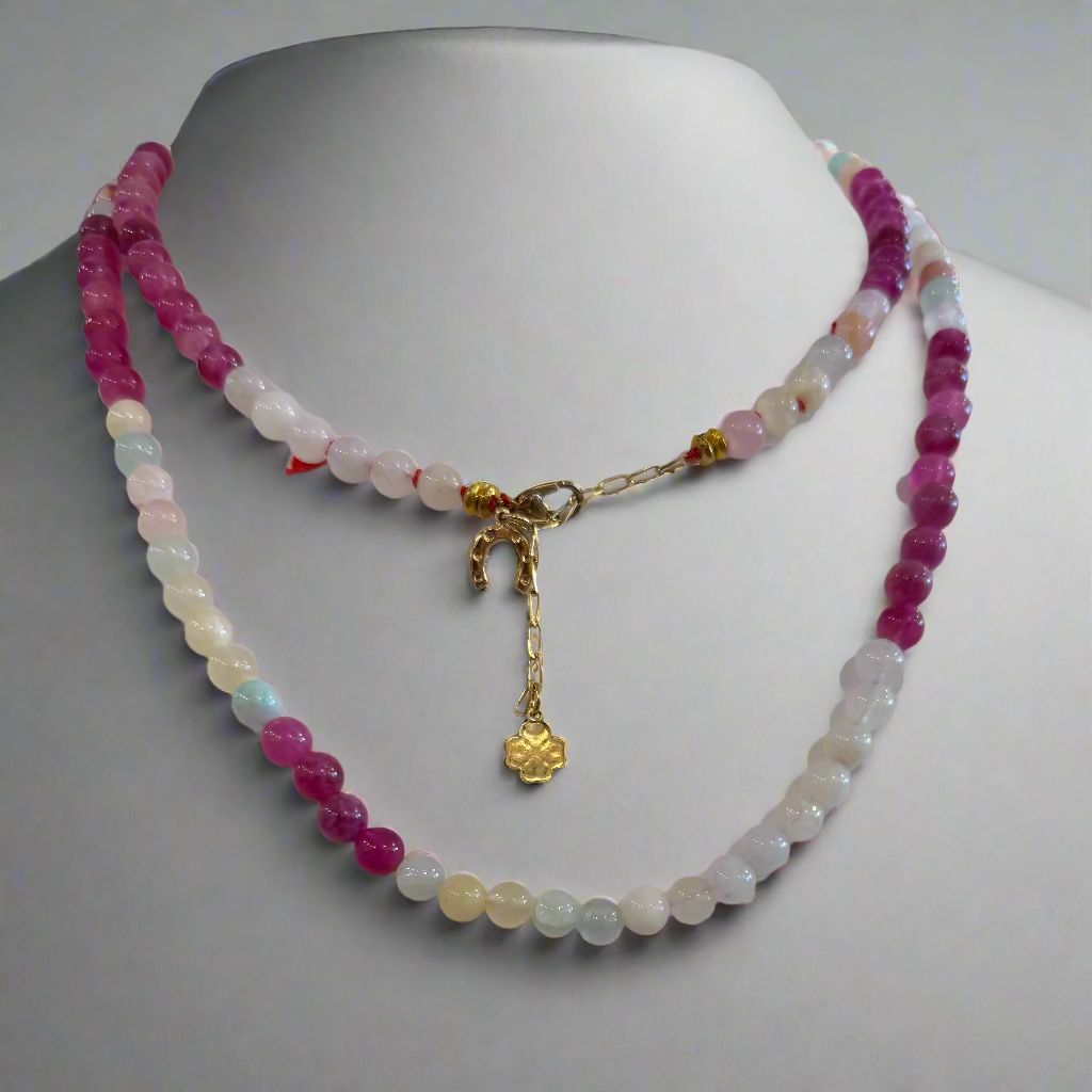 BEADED JASPER NECKLACE