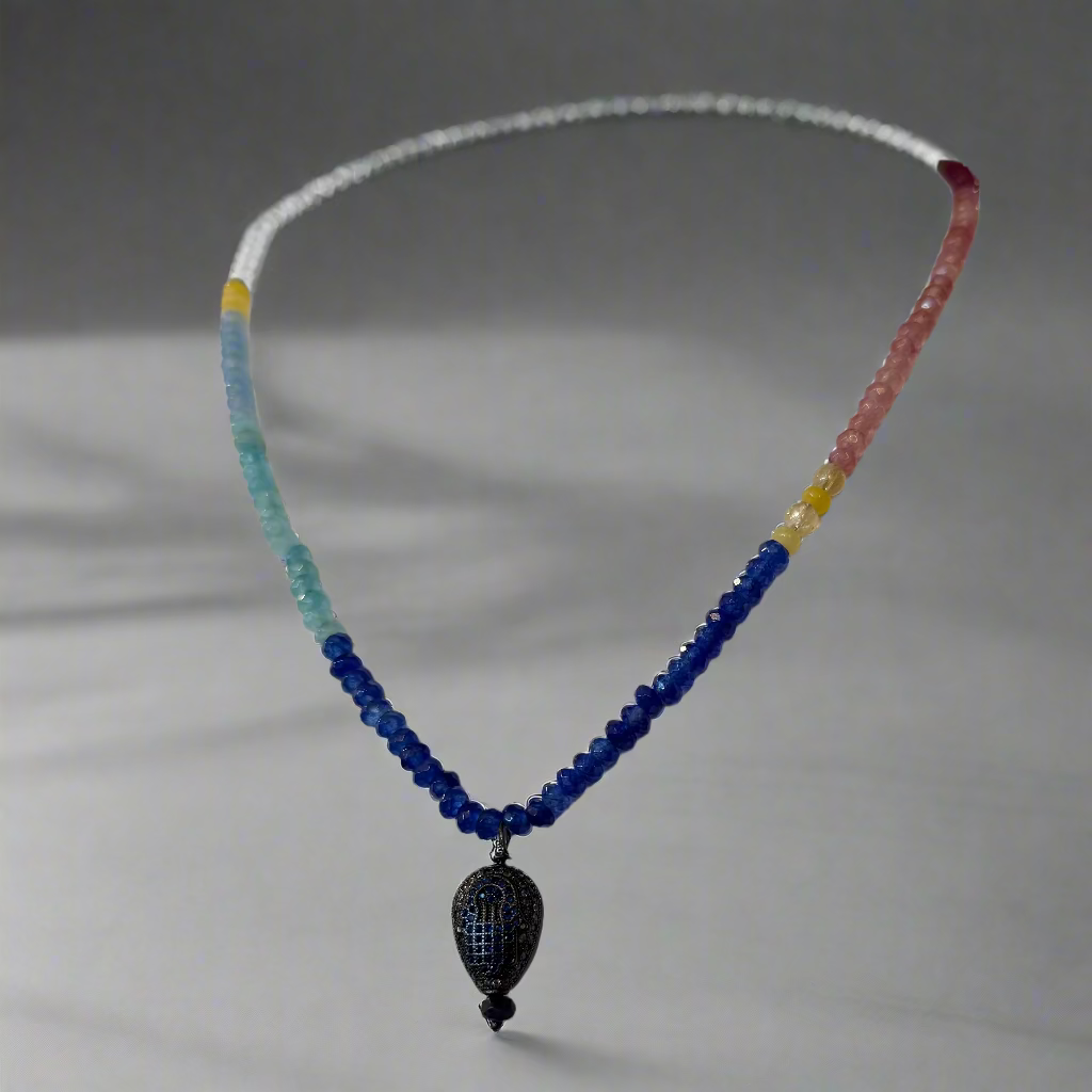 MULTI COLOR GEMSTONE NECKLACE