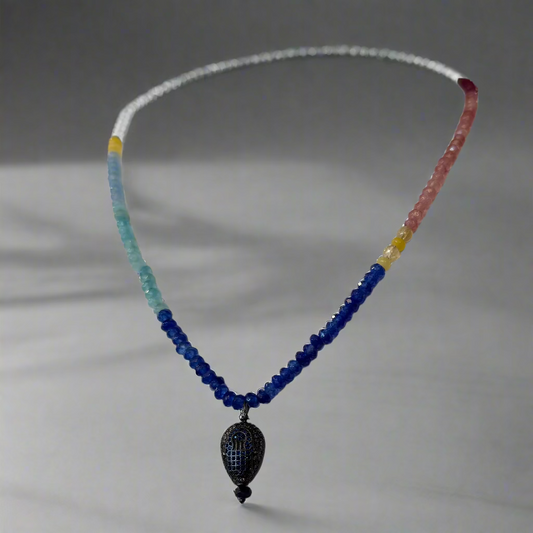 MULTI COLOR GEMSTONE NECKLACE