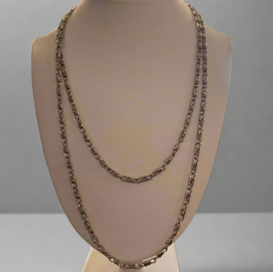 SILVER PAPER CLIP CHAIN