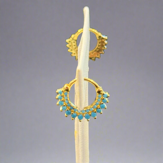 AQUA STONE EARRINGS