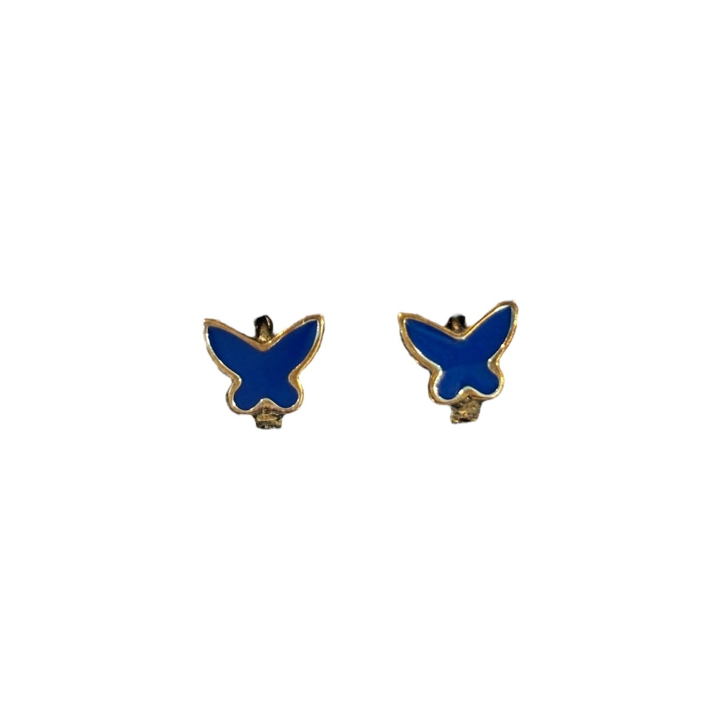 SMALL ENAMEL BUTTERFLY NAVY