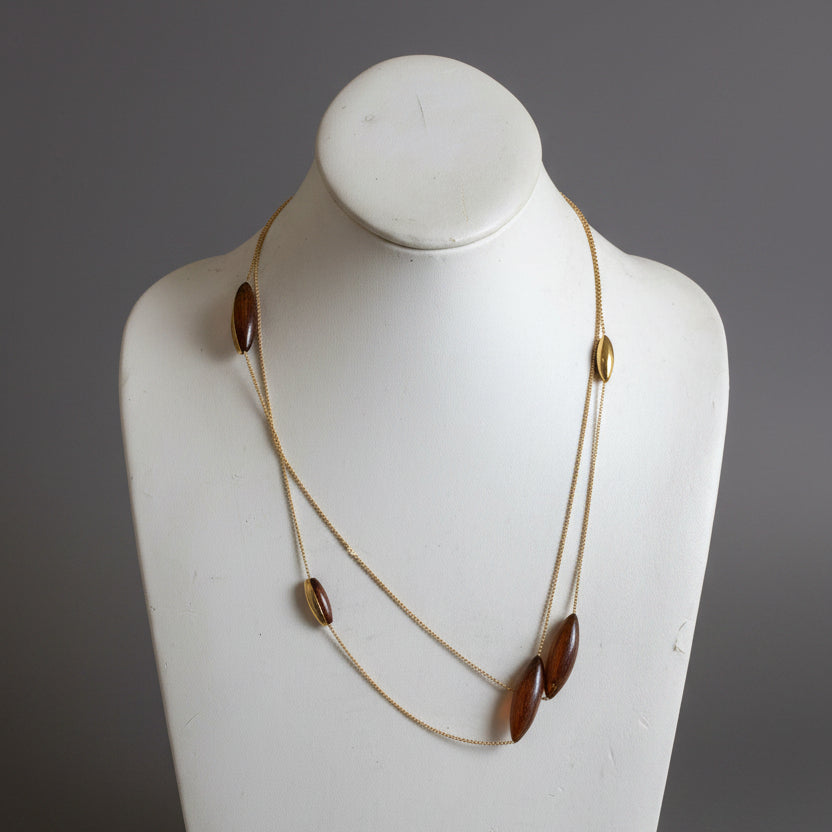 VERMEIL TUBE NECKLACE