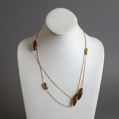 VERMEIL TUBE NECKLACE