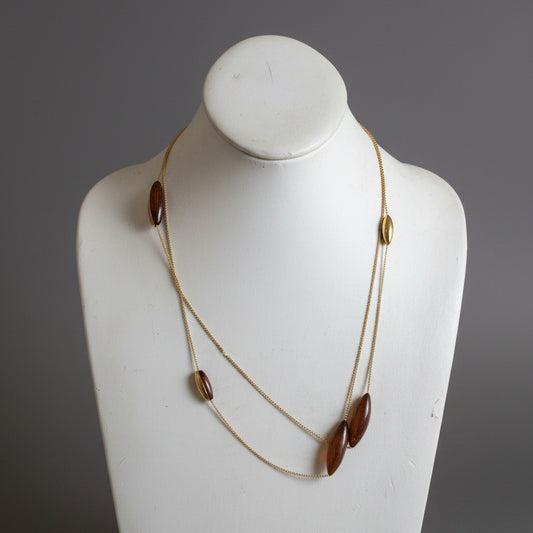 VERMEIL TUBE NECKLACE