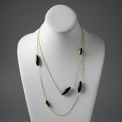VERMEIL TUBE NECKLACE