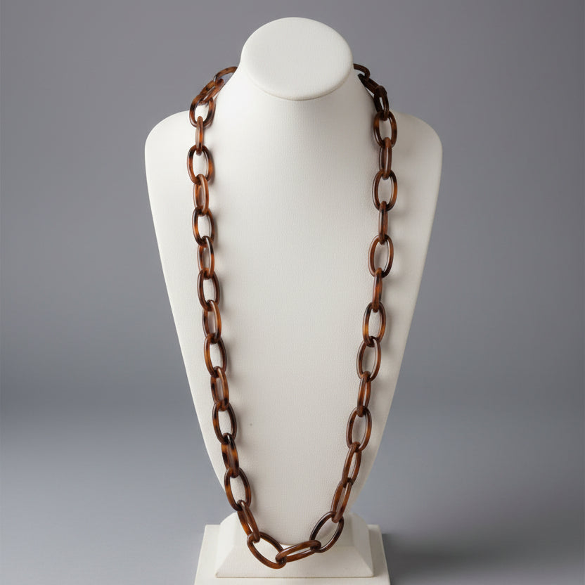 WOOD LINK NECKLACE