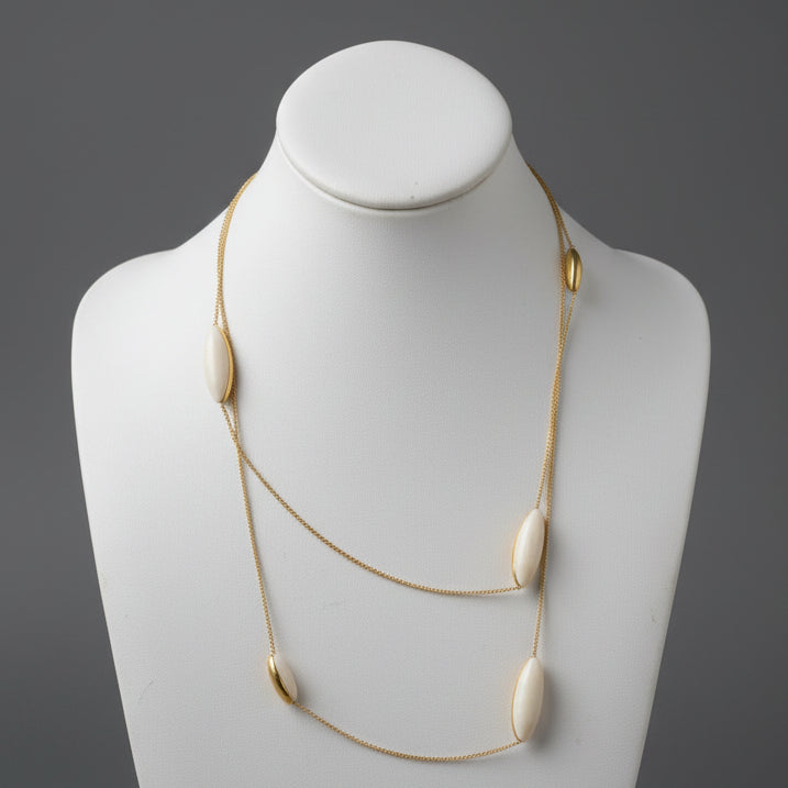 VERMEIL TUBE NECKLACE