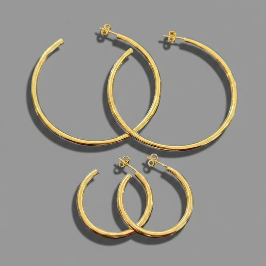 CLASSIC GOLD HOOPS