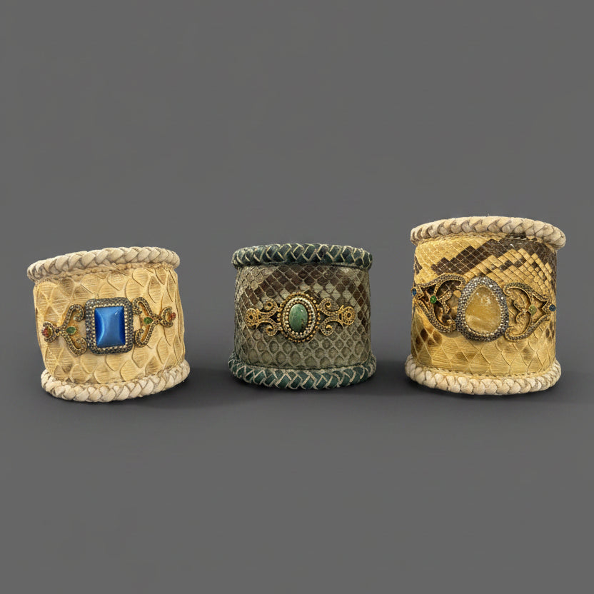 LARGE SNAKE SKIN CUFF
