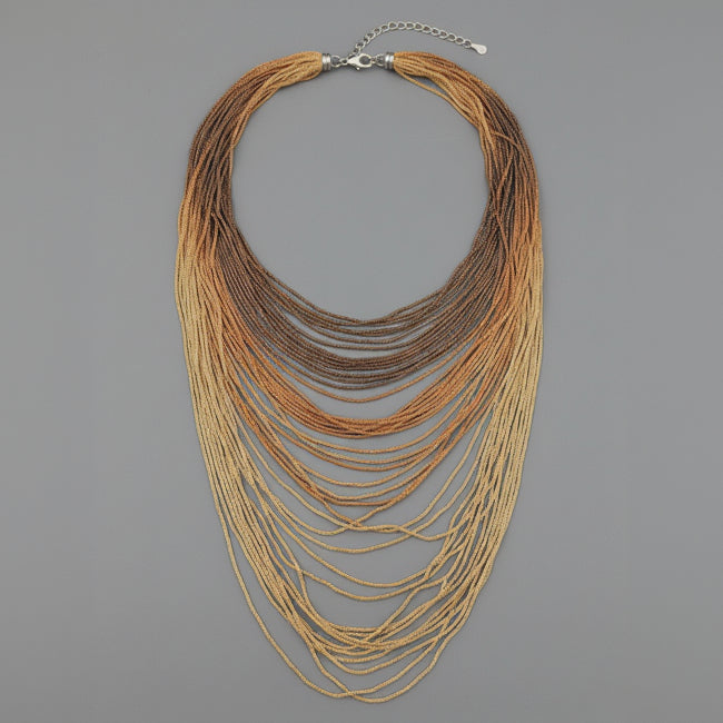 MULTISTRAND COPPER NECKLACE