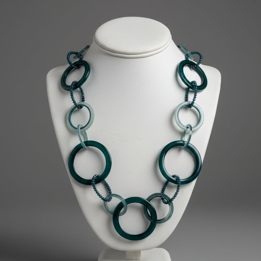 BLUE HORN NECKLACE