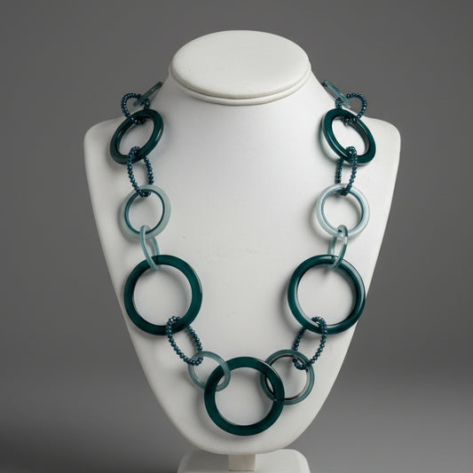 BLUE HORN NECKLACE
