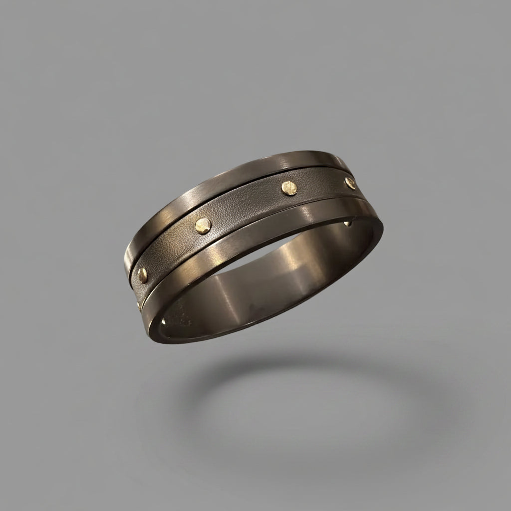 STERLING SILVER SCREW BANGLE