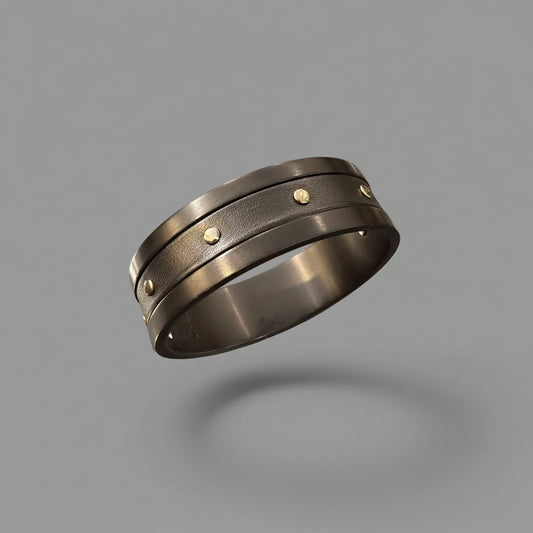STERLING SILVER SCREW BANGLE