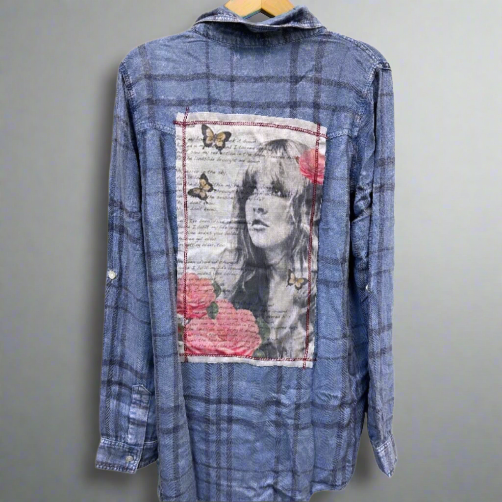 BLUE NU VINTAGE SHIRT S.NICKS