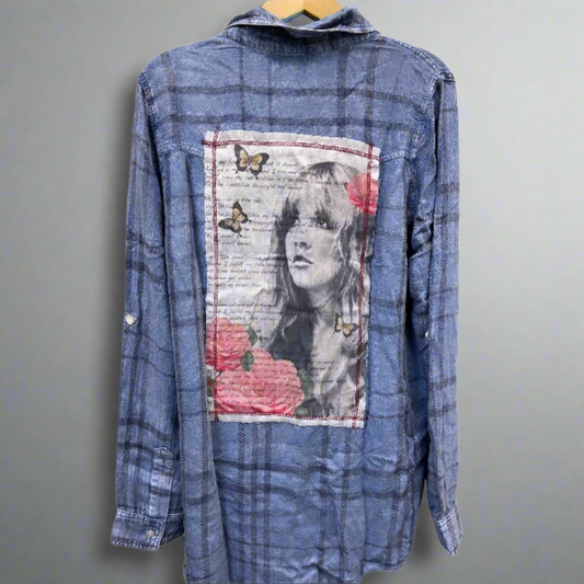 BLUE NU VINTAGE SHIRT S.NICKS