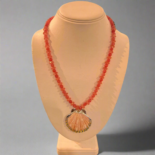 CHALCEDONY BEADS NECKLACE