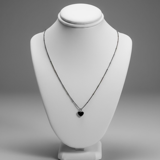 SILVER HEART NECKLACE