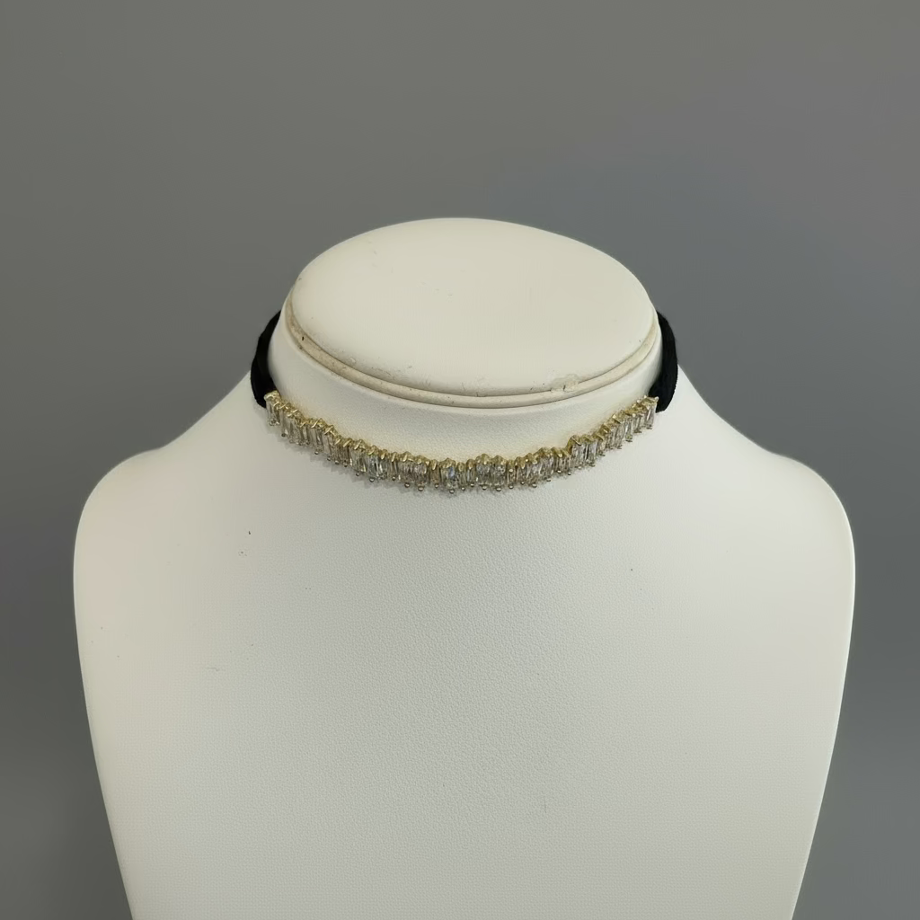 BAR BAGUETTE GOLD FILLED NECKLACE