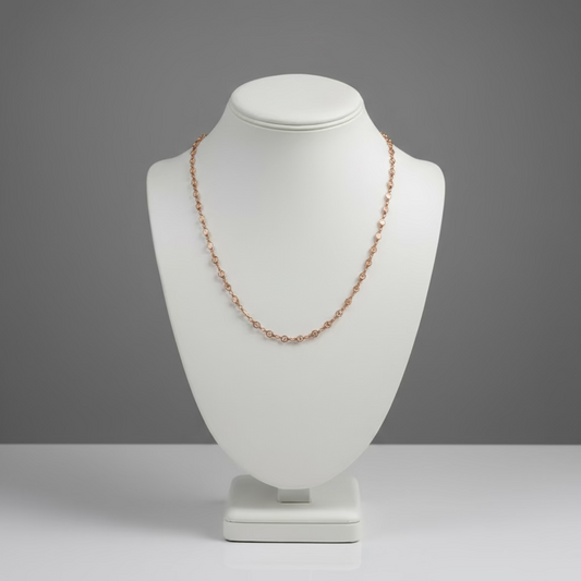 36" ROSE GOLD CZ CHAIN