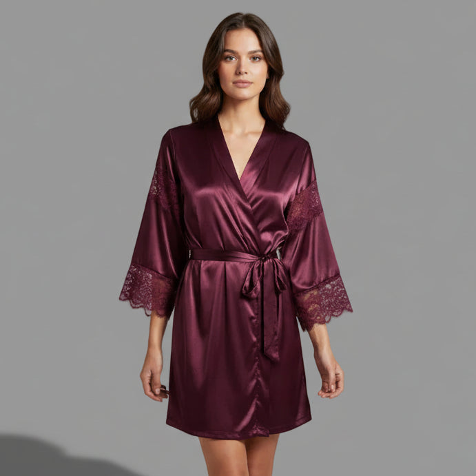 ELIZA SATIN ROBE