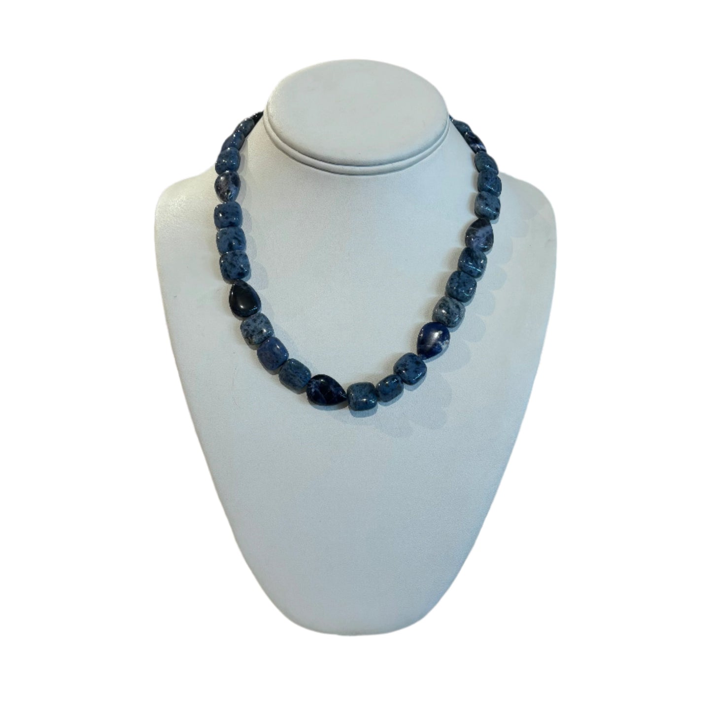 SODALITE LAPIS TEAR DROP NECKLACE