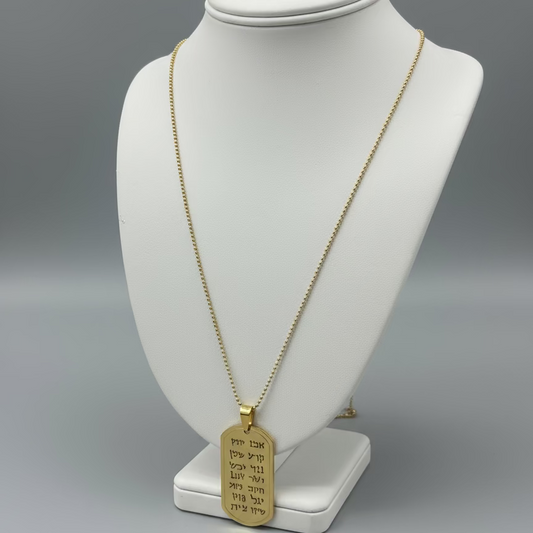 SS DOG TAG MIRACLES CHAIN