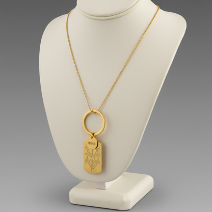 TREE OF LIFE DOG TAG NECKLACE