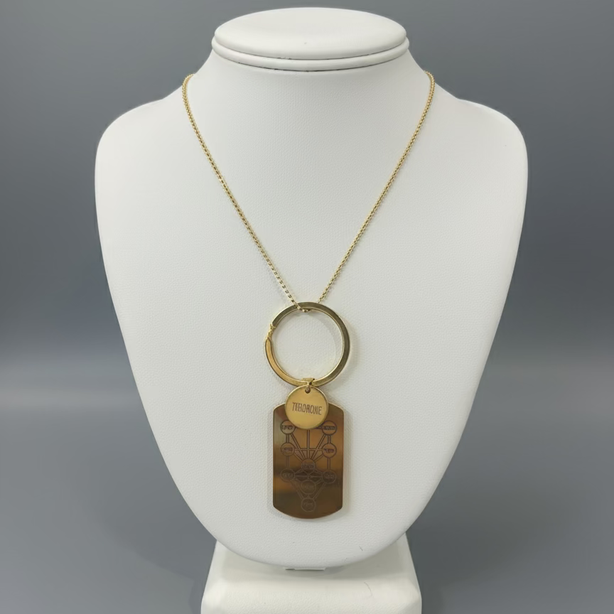 TREE OF LIFE DOG TAG NECKLACE