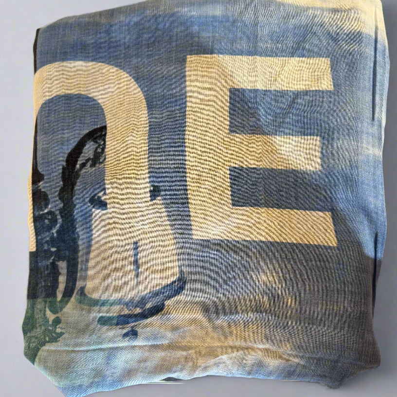 CRISTINA SCARF-BLUE NOTE SCARF