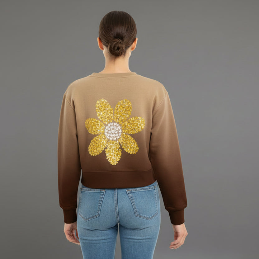 BUTTERFLY DAISY SWEATSHIRT