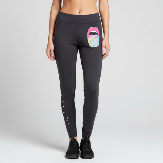 TIE DYE TONGUE SWEAT PANTS