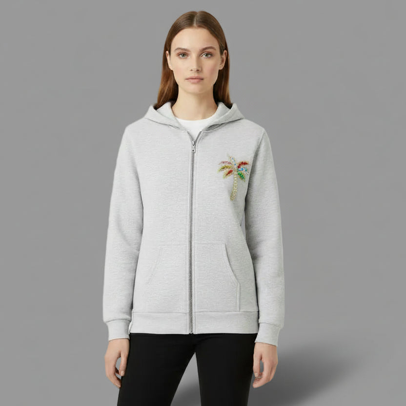 PALM ZIPPER HOODIE