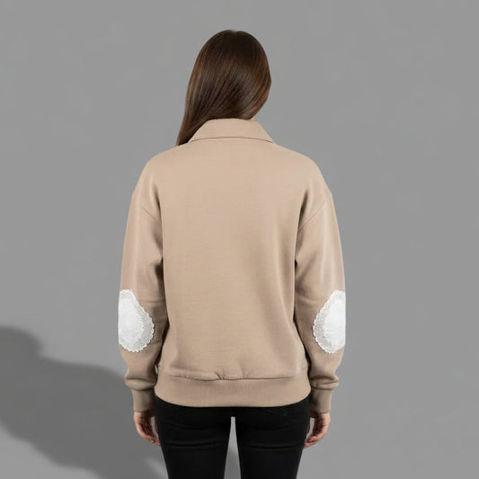 ELBOW PATCH SWEATSHIRT