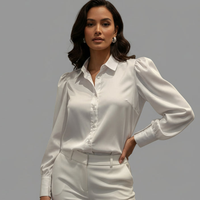 WHITE COTTON BLOUSE