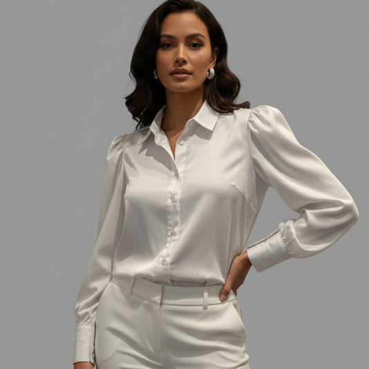 WHITE COTTON BLOUSE