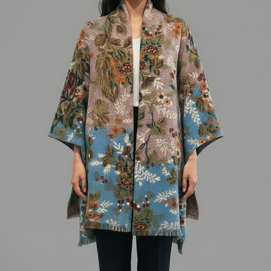 FLEUR WOOL SCARF